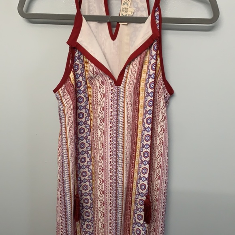 Pink Rose Aztec Patterned Dress - Picture 3 of 9